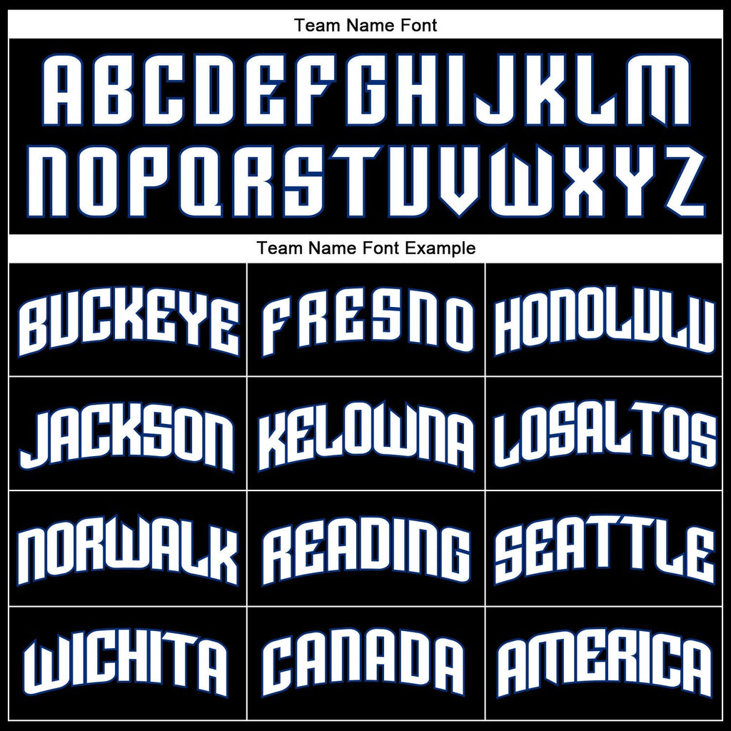 Custom Black White Pinstripe Royal-White Authentic Basketball Jersey photo 2