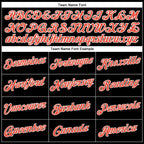 Custom Black White Pinstripe Orange-White Authentic Basketball Jersey photo 2