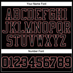 Custom Black Red Pinstripe Black-White Authentic Basketball Jersey photo 3