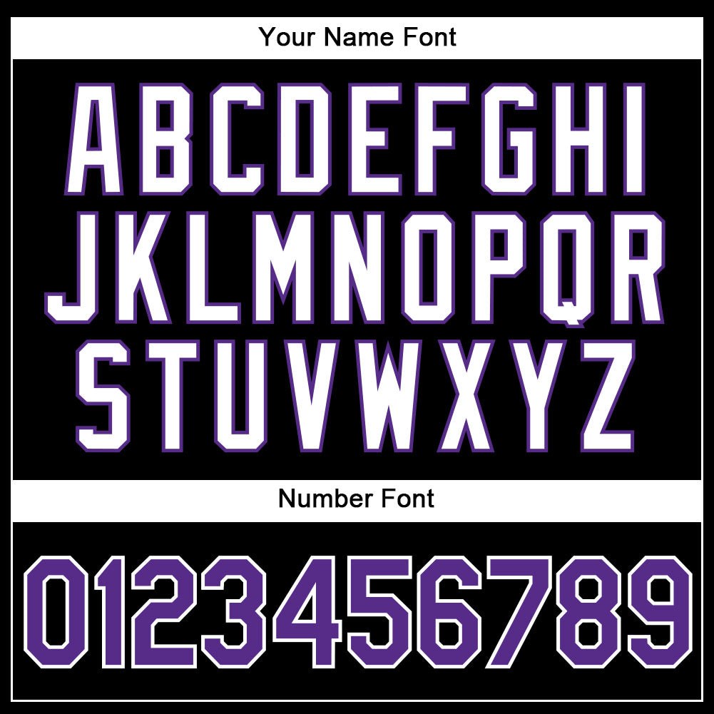 Custom Black White Pinstripe Purple-White Authentic Basketball Jersey photo 4