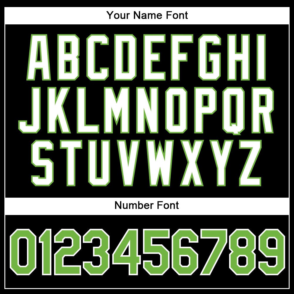 Custom Black White Pinstripe Neon Green-White Authentic Basketball Jersey photo 3