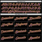 Custom Stitched Black Purple-Gold Sports Pullover Sweatshirt Hoodie photo 5