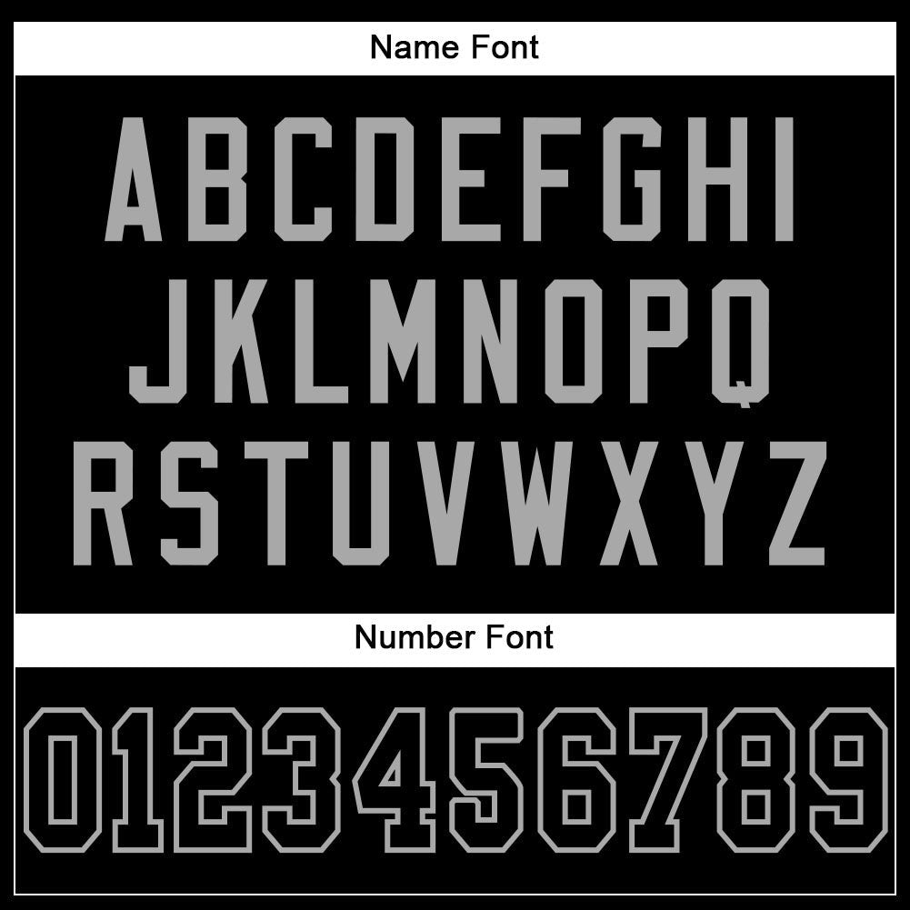 Custom Black Black-Gray Mesh Authentic Football Jersey photo 3