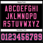 Custom Black Pink-Light Blue Mesh Authentic Football Jersey photo 3