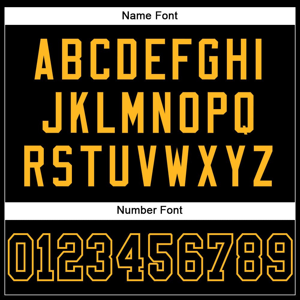 Custom Black Black-Gold Mesh Authentic Football Jersey photo 4
