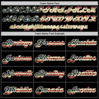 Custom Black Vintage USA Flag-Cream Mesh Authentic Football Jersey photo 4
