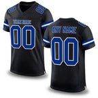 Custom Black Royal-White Mesh Authentic Football Jersey