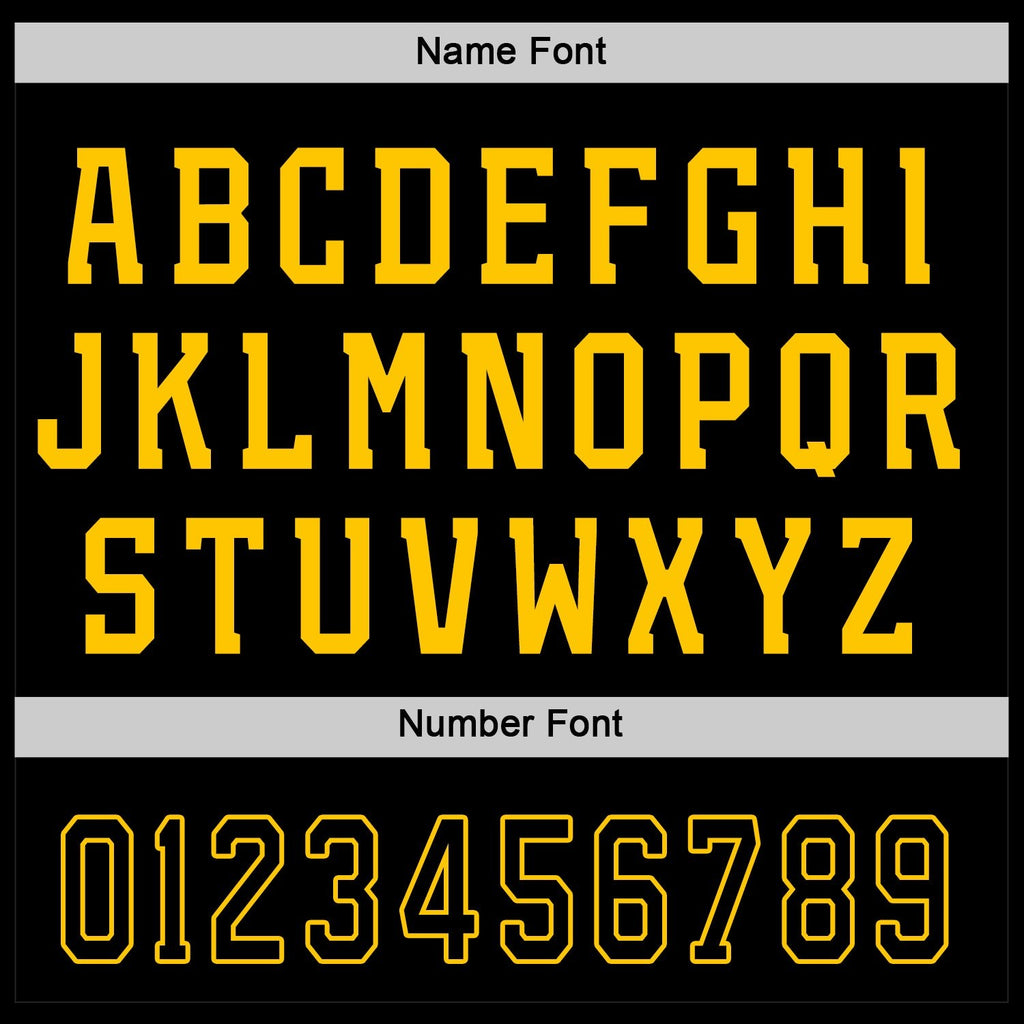 Custom Black Black-Gold Hockey Jersey photo 5