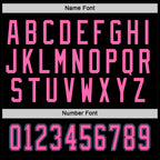 Custom Black Pink-Light Blue Hockey Jersey photo 5