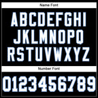 Custom Black White-Light Blue Mesh Authentic Football Jersey photo 4