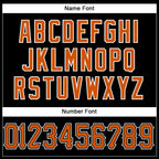 Custom Black Texas Orange-White Mesh Authentic Football Jersey photo 3