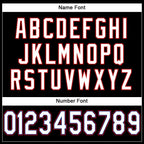 Custom Black White-Red Mesh Authentic Football Jersey photo 3