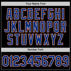 Custom Black Royal-Orange Performance T-Shirt photo 2