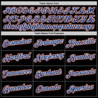 Custom Black Royal-Orange Performance T-Shirt photo 3