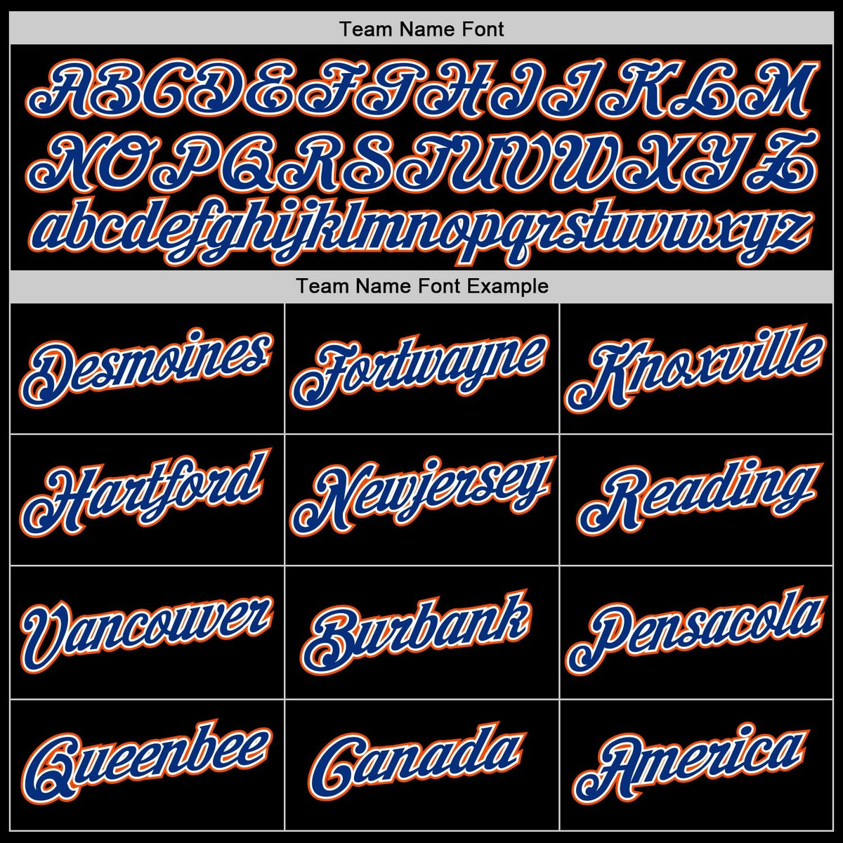 Custom Black Royal-Orange Performance T-Shirt photo 3