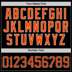 Custom Black Orange-White Performance T-Shirt photo 2