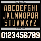 Custom Black White-Old Gold Performance T-Shirt photo 2