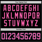 Custom Black Pink-Light Blue Performance T-Shirt photo 2