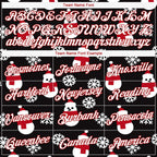 Custom Stitched Black Red-White Christmas 3D Sports Pullover Sweatshirt Hoodie photo 4