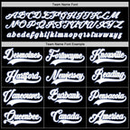 Custom Black White-Royal Hockey Jersey photo 3