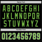 Custom Black Neon Green-White Hockey Jersey photo 2