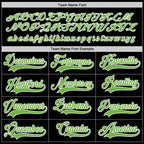 Custom Black Neon Green-White Hockey Jersey photo 3