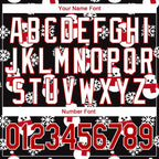 Custom Black Red-White Christmas 3D Performance T-Shirt photo 3