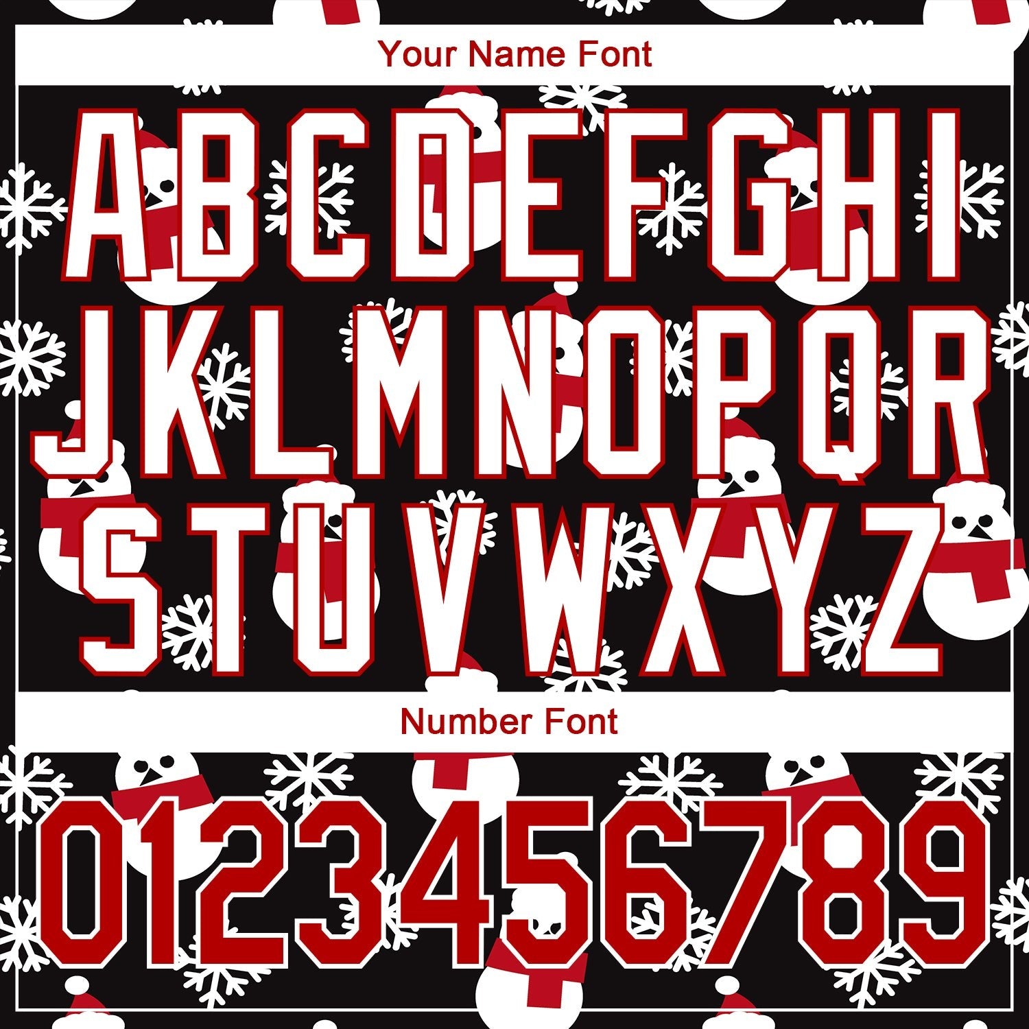 Custom Black Red-White Christmas 3D Performance T-Shirt photo 3