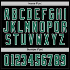 Custom Black Kelly Green-White Hockey Jersey photo 2