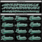 Custom Black Kelly Green-White Hockey Jersey photo 3
