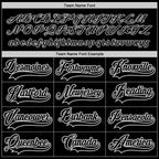 Custom Black Black-Gray Hockey Jersey photo 3