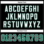 Custom Black Kelly Green-White Mesh Authentic Football Jersey photo 3