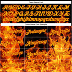 Custom Stitched Black Red-Gold 3D Pattern Design Flame Sports Pullover Sweatshirt Hoodie photo 2