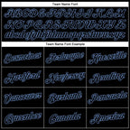 Custom Stitched Black Black-Light Blue 3D Pattern Design Butterfly Sports Pullover Sweatshirt Hoodie photo 2