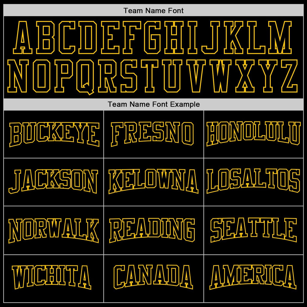 Custom Stitched Black Black-Gold Sports Pullover Sweatshirt Hoodie photo 2