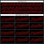 Custom Black Black-Red Sports Pants photo 4