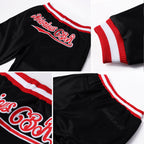 Custom Black Red-White Sports Pants photo 4