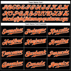 Custom Black Orange-White Sports Pants photo 3