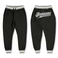 Custom Black White-Gray Sports Pants