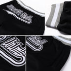 Custom Black White-Gray Sports Pants photo 5