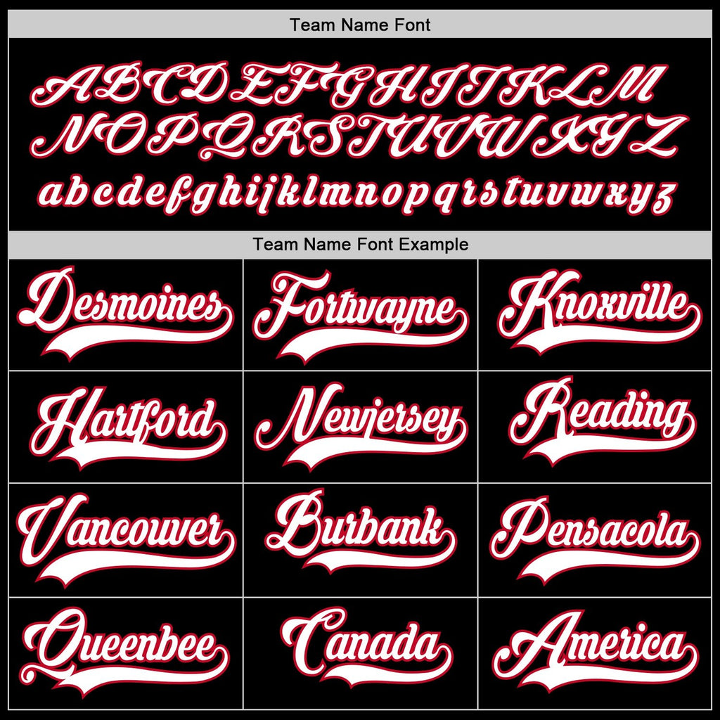Custom Black White-Red Hockey Jersey photo 3