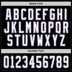 Custom Black White-Purple Hockey Jersey photo 2