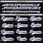 Custom Black White-Purple Hockey Jersey photo 3