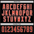 Custom Black Orange-White Hockey Jersey photo 2