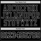 Custom Stitched Black Black-White Sports Pullover Sweatshirt Hoodie photo 3