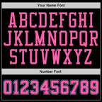 Custom Stitched Black White Pinstripe Pink-Light Blue Sports Pullover Sweatshirt Hoodie photo 2