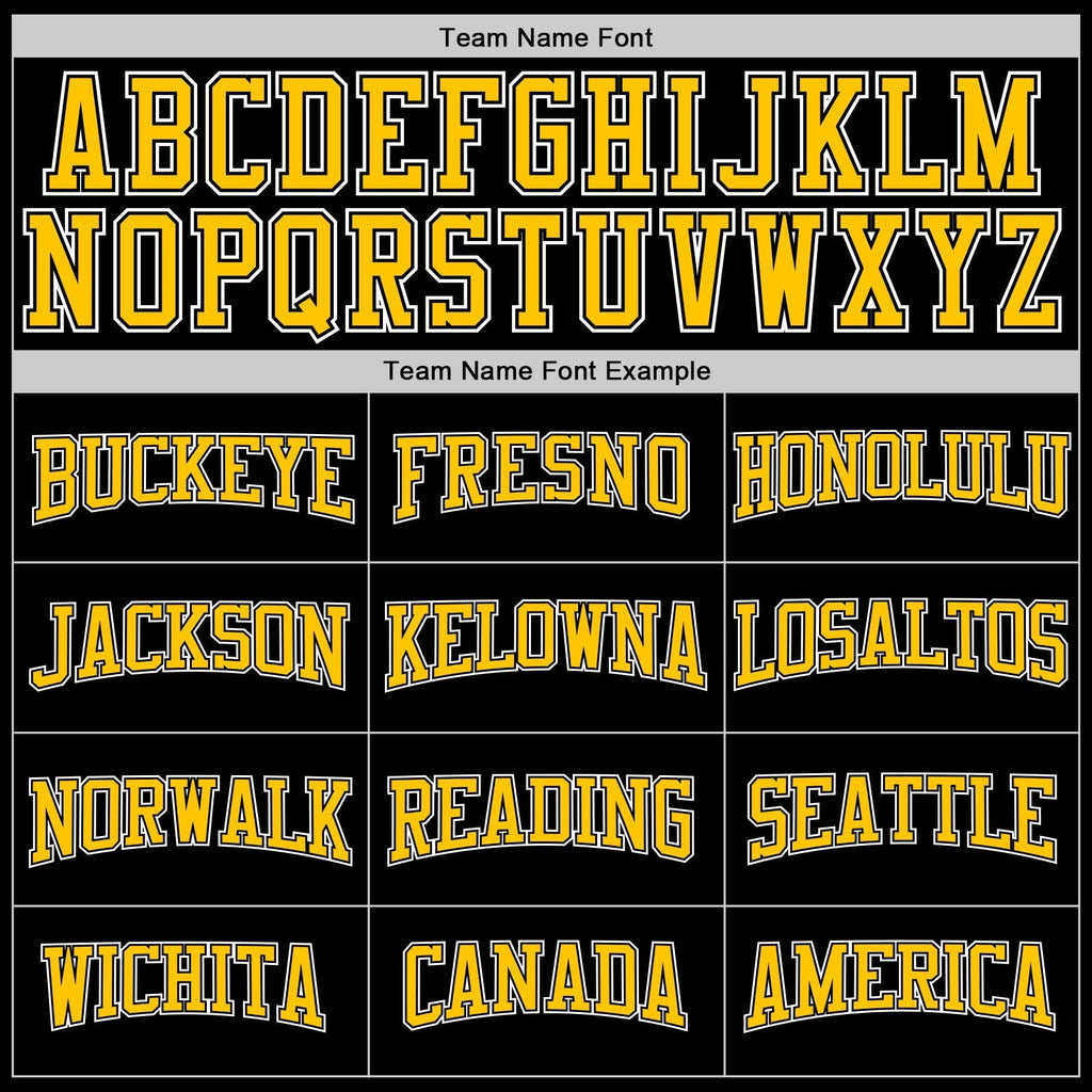 Custom Stitched Black Gold Pinstripe Gold-White Sports Pullover Sweatshirt Hoodie photo 3