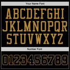 Custom Stitched Black Old Gold Pinstripe Black-Old Gold Sports Pullover Sweatshirt Hoodie photo 2