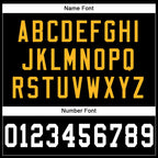 Custom Black White-Gold Mesh Authentic Football Jersey photo 3