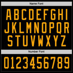 Custom Black Gold Hockey Jersey photo 2